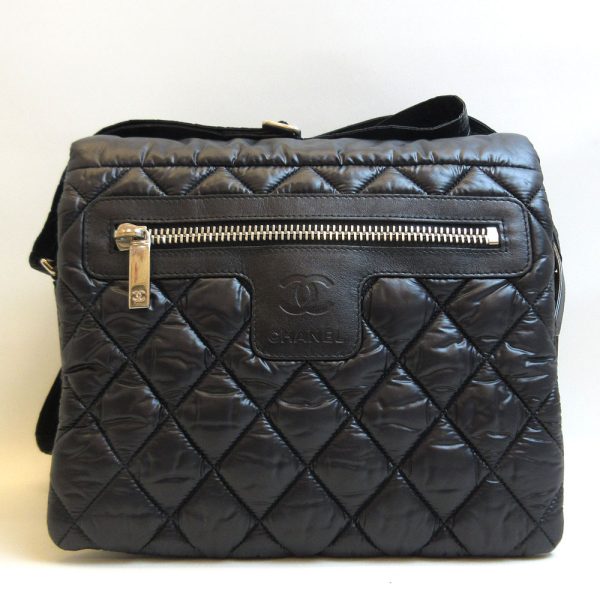 3 cha210312 2u Chanel Bag Coco Cocoon Small Shoulder Black