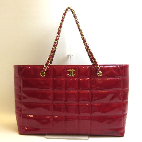 3 cha210822 1u Chanel Chocolate Bar Chain Tote Bag Red