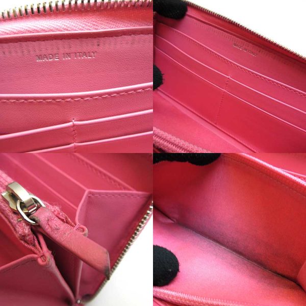 3 cha220329 1ta 08 Chanel Long Wallet Round Zipper Salmon Pink