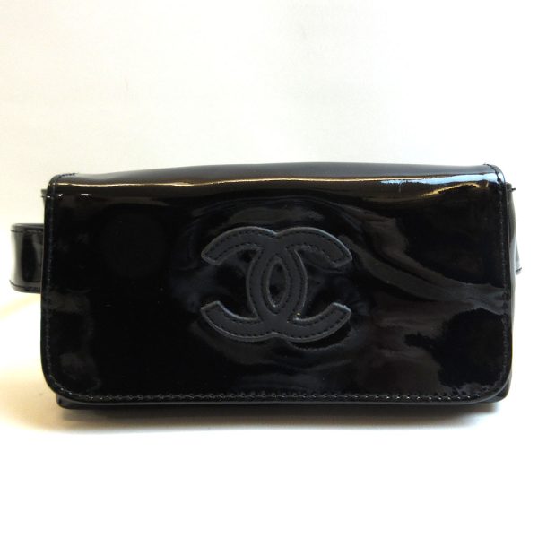 3 cha220512 1ta Chanel Novelty Waist Pouch Bag Black