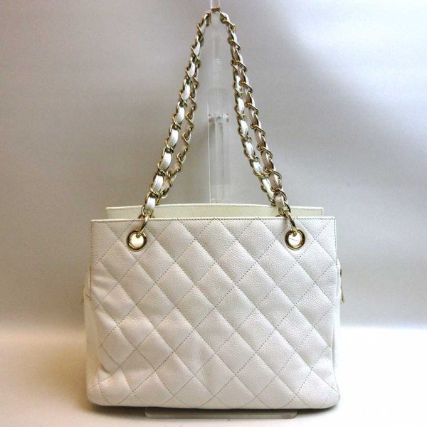 3 cha221005 1ta 01 Chanel Petit Timeless Chain Tote Bag White