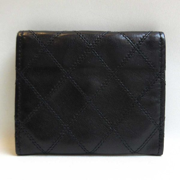 3 cha221028 1ta 01 Chanel Wallet Bicolore Coin Case Purse Black