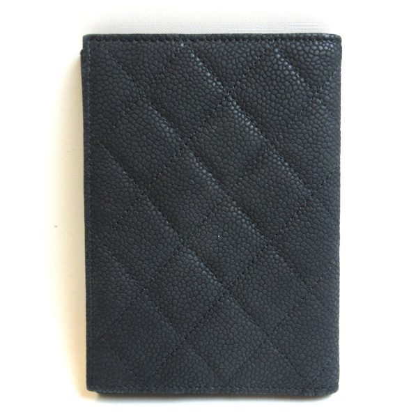 3 cha221208 2ta 01 Chanel Accessories Matelasse Passport Case Black