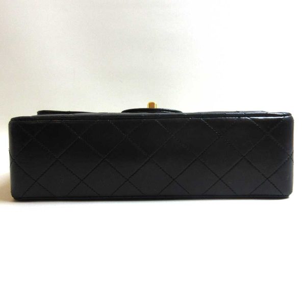 3 cha230321 1u 03 Chanel Matelasse 23 Double Flap Shoulder Black