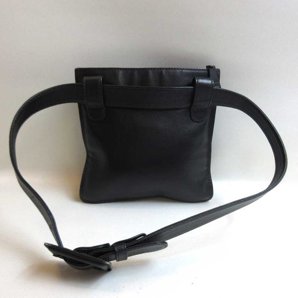 3 cha230330 2u 01 Chanel Waist Pouch Black Belt