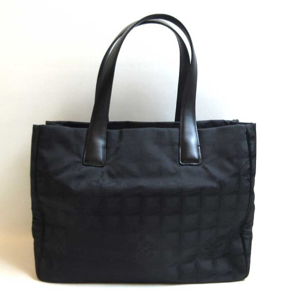 3 cha230713 1u Chanel New Travel Line Tote MM Black