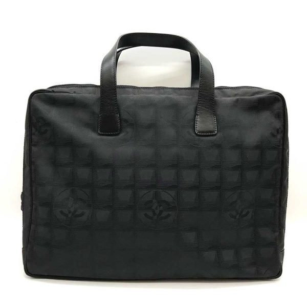 3 cha240111 1u Chanel New Travel Line Briefcase Business Black