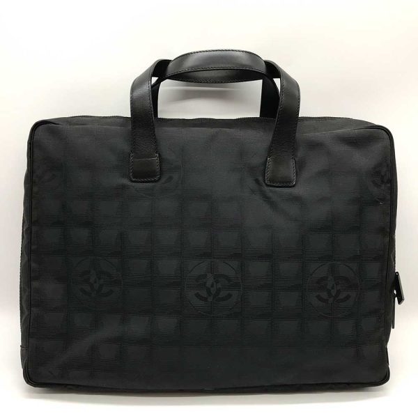 3 cha240111 1u 01 Chanel New Travel Line Briefcase Business Black