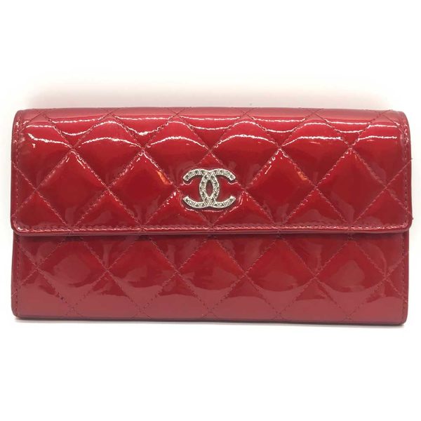 3 cha240418 1r Chanel Matelasse Long Wallet Bordeaux Wine Red