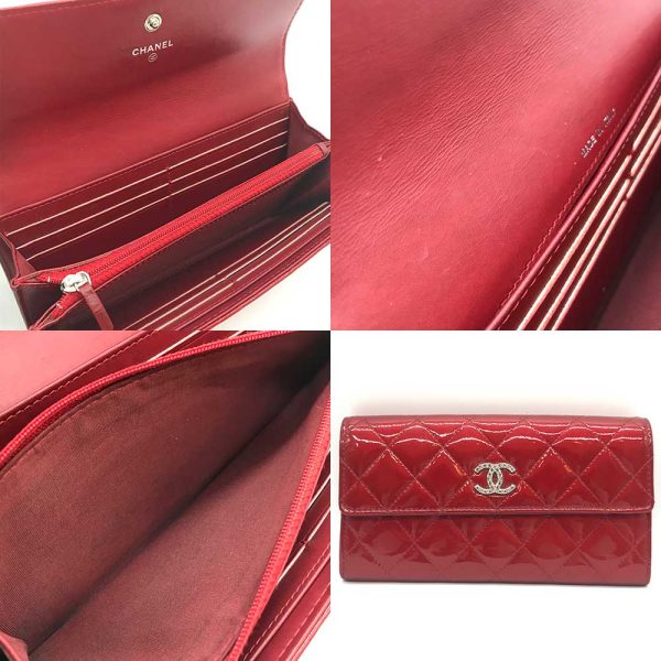 3 cha240418 1r 04 Chanel Matelasse Long Wallet Bordeaux Wine Red