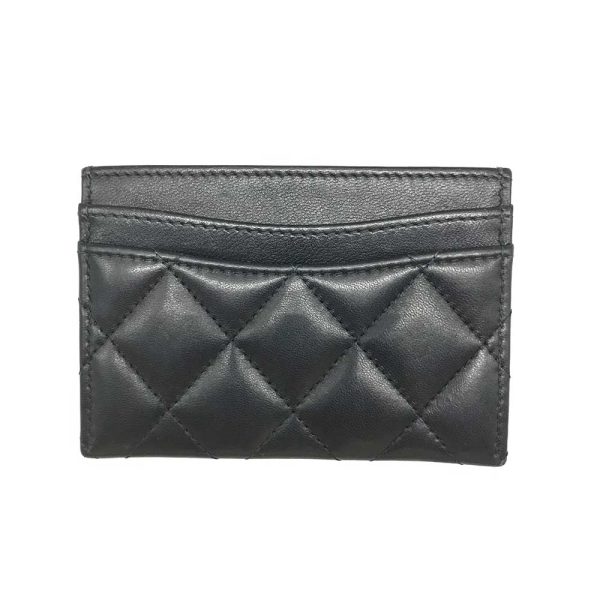 3 cha240502 1r 01 Chanel Card Case Matelasse Lambskin Black