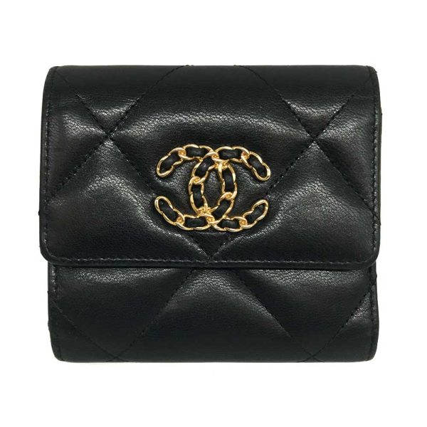 3 cha240530 1 Chanel Small Flap Wallet Coco Mark Mini Black