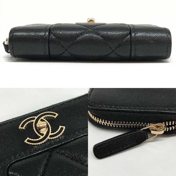 3 cha240620 1 03 Chanel Mademoiselle Coin Case Stitch Black Noir