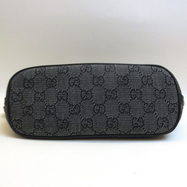 3 gu210114 1u 02 Gucci Shoulder Accessory Pouch GG Canvas Black