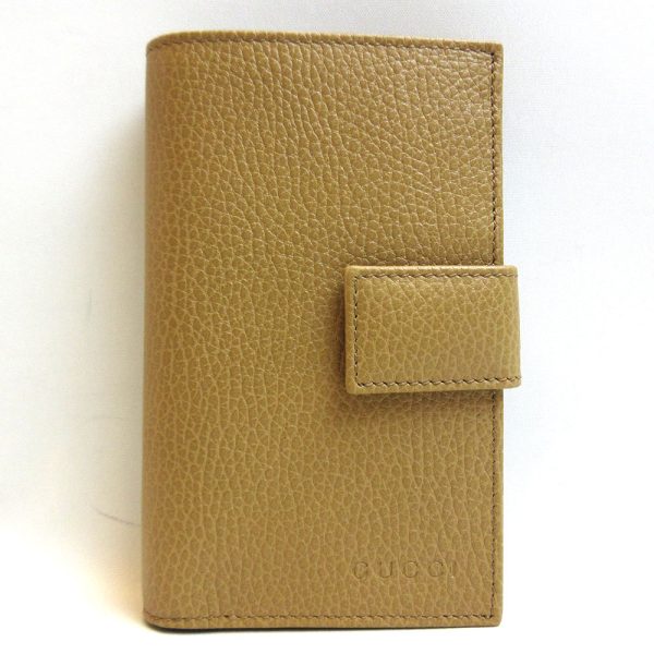 3 gu210731 1ta Gucci Trifold Wallet Leather Brown