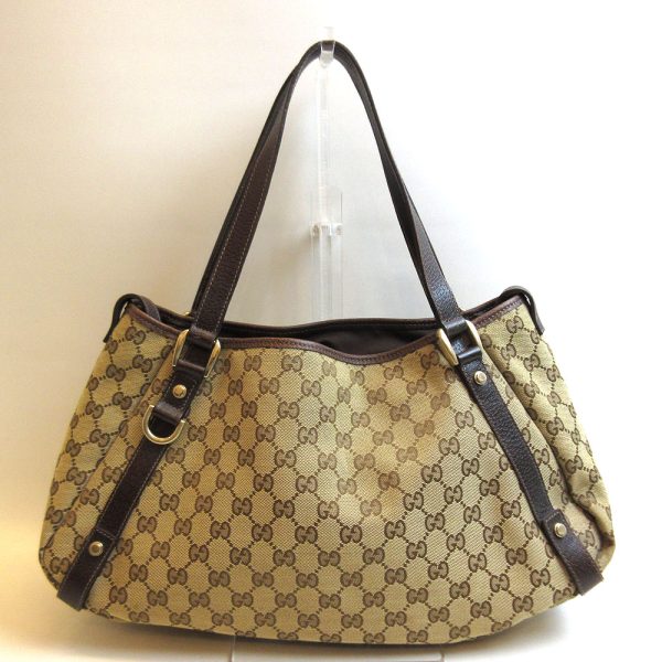 3 gu220105 1u 01 Gucci Abbey Tote Bag Shoulder GG Canvas