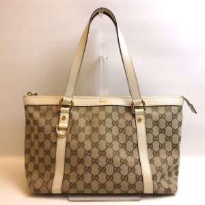 3 gu220116 1ta Gucci GG Supreme 2way Handbag BeigeBrown