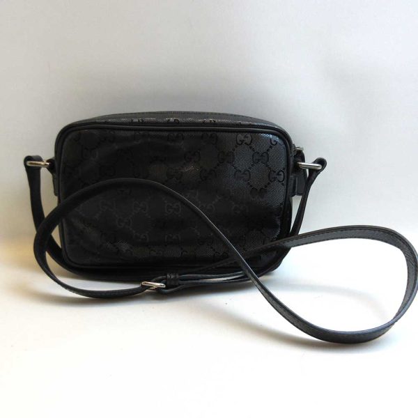 3 gu220421 3u 01 Gucci Mini Shoulder Crossbody GG Black