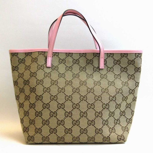 3 gu220728 1ta 01 Gucci Handbag Canvas Leather Beige Pink