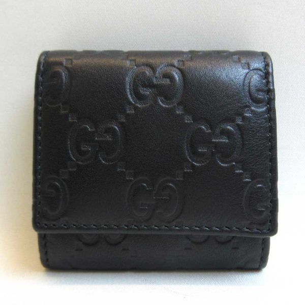 3 gu221006 1u Gucci Wallet Guccishima Coin Case Black