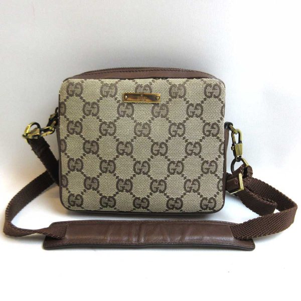 3 gu221117 2ta Gucci Shoulder Bag Brown Tea Pochette Crossbody