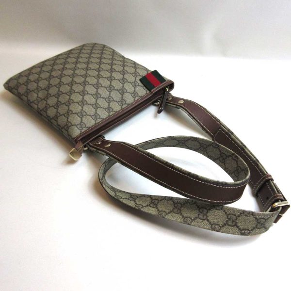 3 gu230420 1u 02 Gucci GG Supreme Shoulder Bag Messenger Khaki