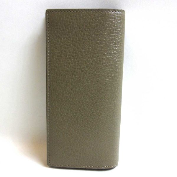 3 gu230606 1u 01 Gucci Long Wallet GG Marmont Leather Bi fold Khaki