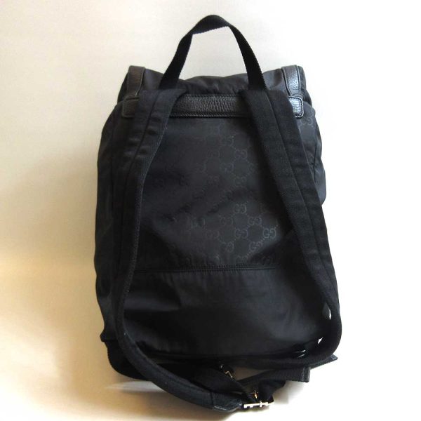 3 gu230706 1u 01 Gucci GG Nylon Backpack Rucksack Black