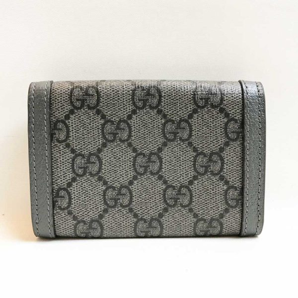 3 gu230901 1m 01 Gucci Ophidia Card Case GG Supreme Canvas Gray