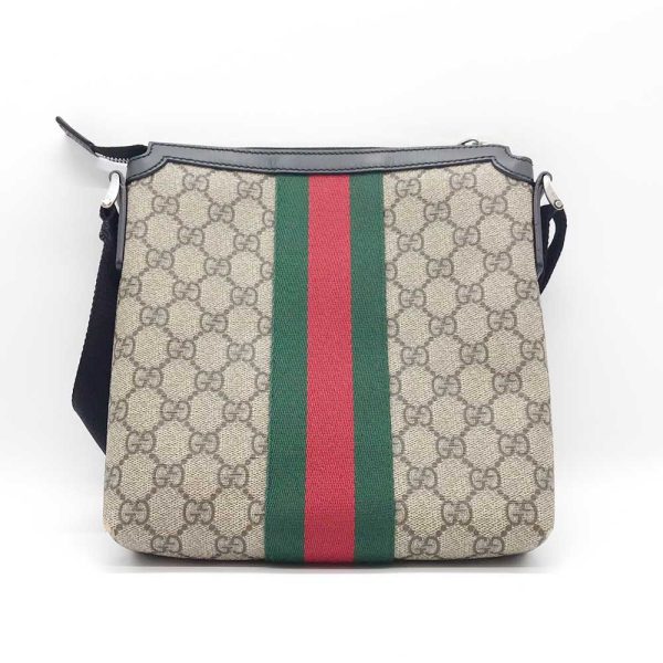 3 gu230921 2m 01 Gucci Shoulder Sherry Line GG Canvas Black Beige