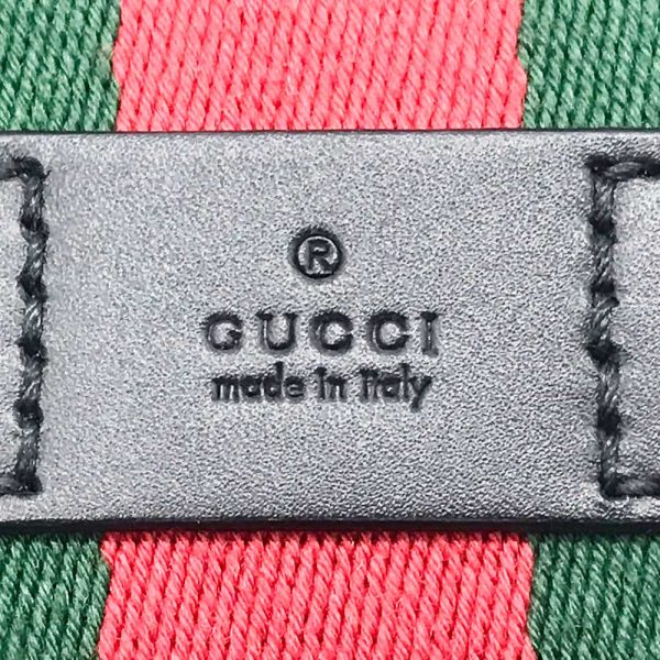 3 gu230921 2m 05 Gucci Shoulder Sherry Line GG Canvas Black Beige