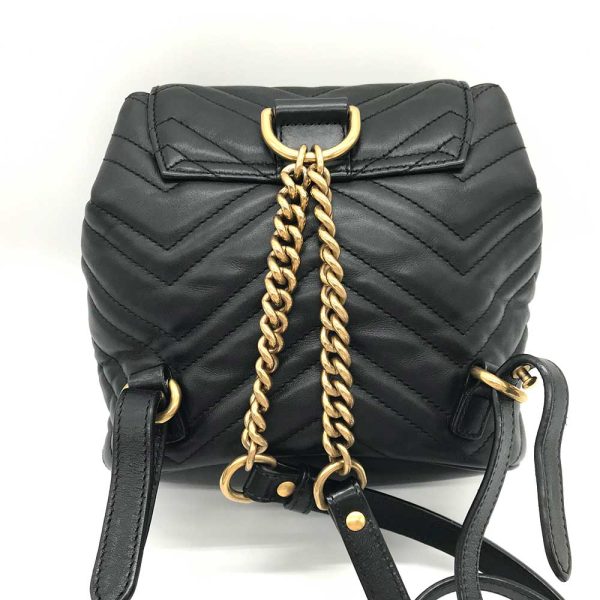 3 gu231102 1u 01 Gucci Backpack GG Marmont Mini Rucksack Black