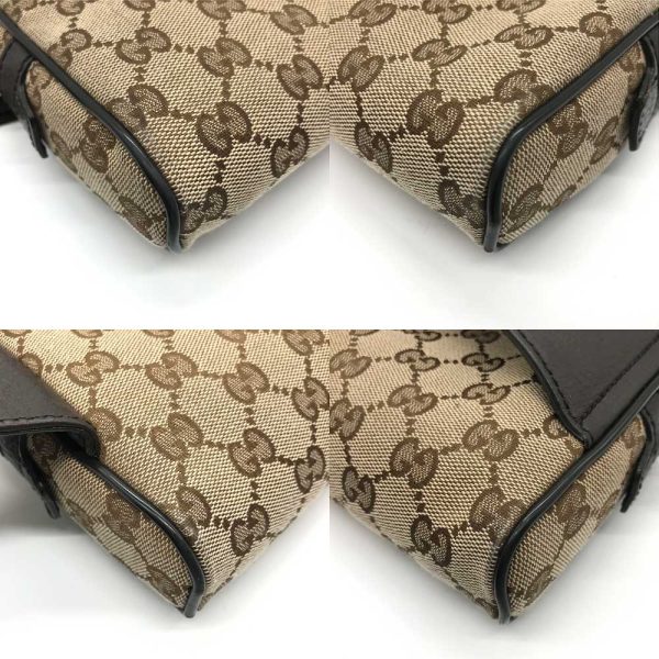 3 gu231108 1u 02 Gucci Body Bag Waist Pouch Canvas Khaki