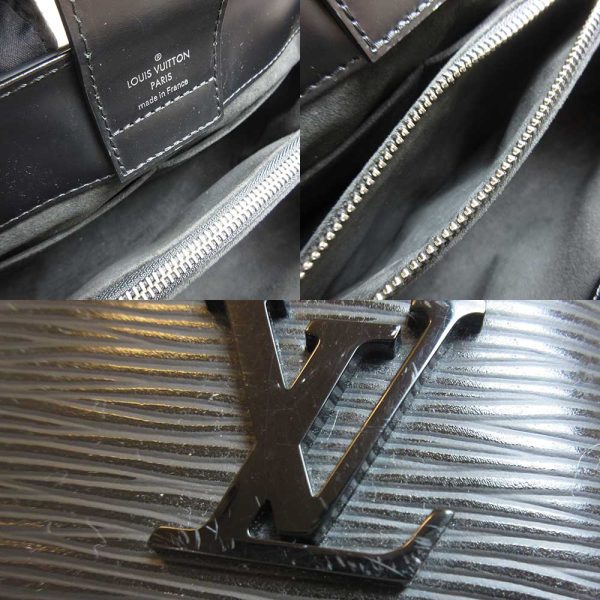 3 lv230710 1u 05 Louis Vuitton Epi Kleber PM Handbag Black