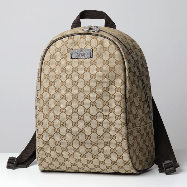 300411307 1 Gucci GG Canvas Backpack Daypack Beige