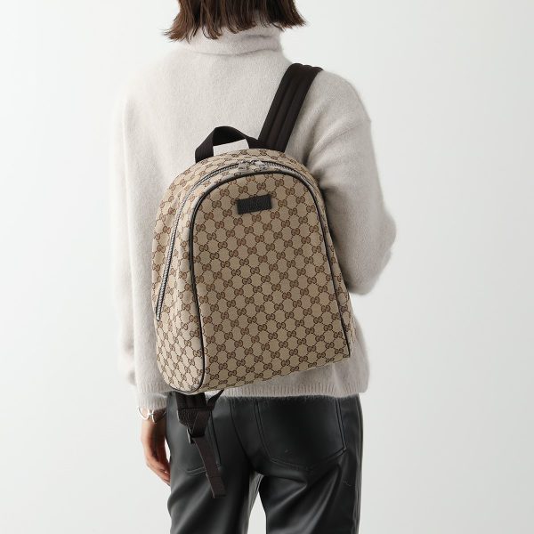 300411307 3 Gucci GG Canvas Backpack Daypack Beige