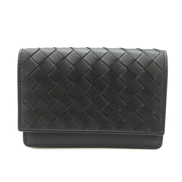 30115 1 Bottega Veneta Intrecciato Card Case Black