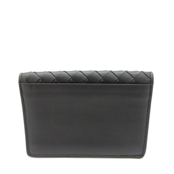 30115 2 Bottega Veneta Intrecciato Card Case Black