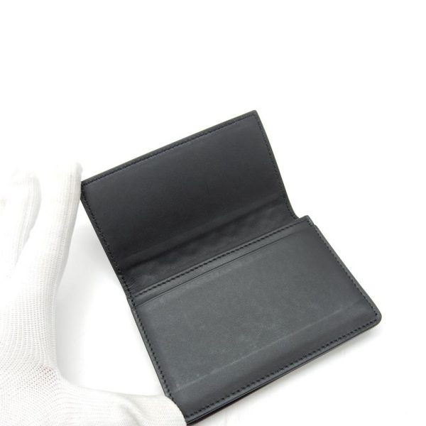 30115 4 Bottega Veneta Intrecciato Card Case Black