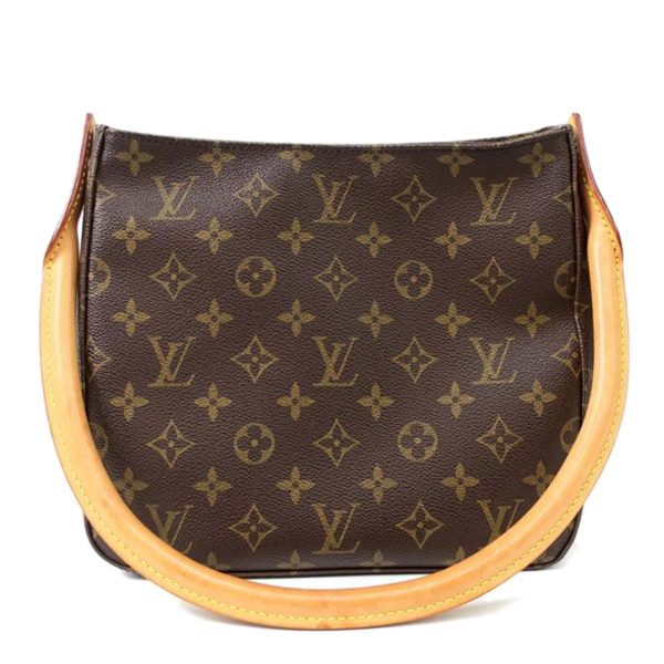 30347 1 Louis Vuitton Looping MM Monogram Handbag Brown