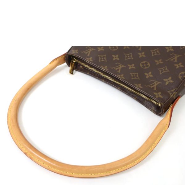 30347 2 Louis Vuitton Looping MM Monogram Handbag Brown