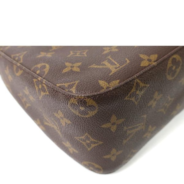 30347 3 Louis Vuitton Looping MM Monogram Handbag Brown