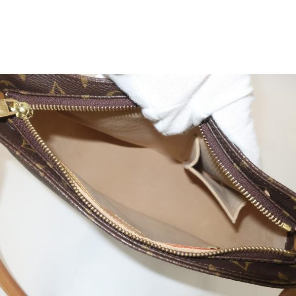 30347 7 Louis Vuitton Looping MM Monogram Handbag Brown