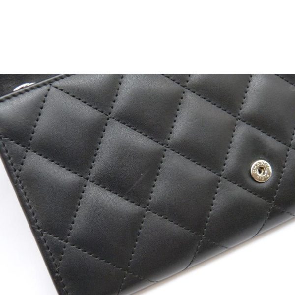 30416 7 Chanel Cambon Line Long Wallet Bag Black