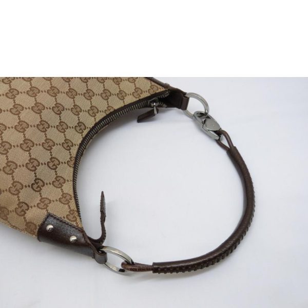 30461 4 Gucci GG Canvas Shoulder Bag Beige