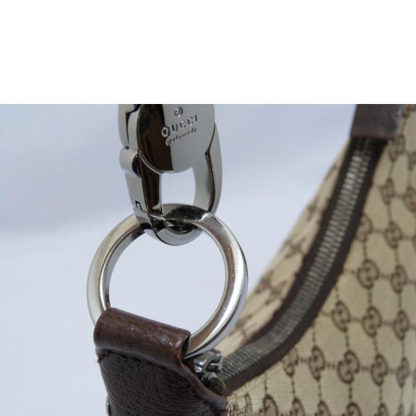 30461 7 Gucci GG Canvas Shoulder Bag Beige