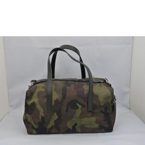 30508 2 PRADA Prada Camouflage Pattern Nylon Bag Black