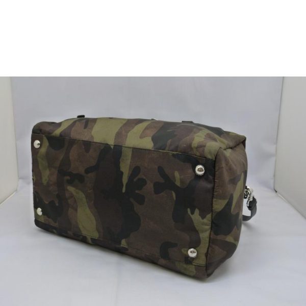 30508 3 PRADA Prada Camouflage Pattern Nylon Bag Black