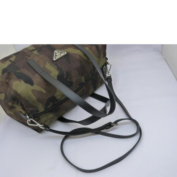 30508 4 PRADA Prada Camouflage Pattern Nylon Bag Black