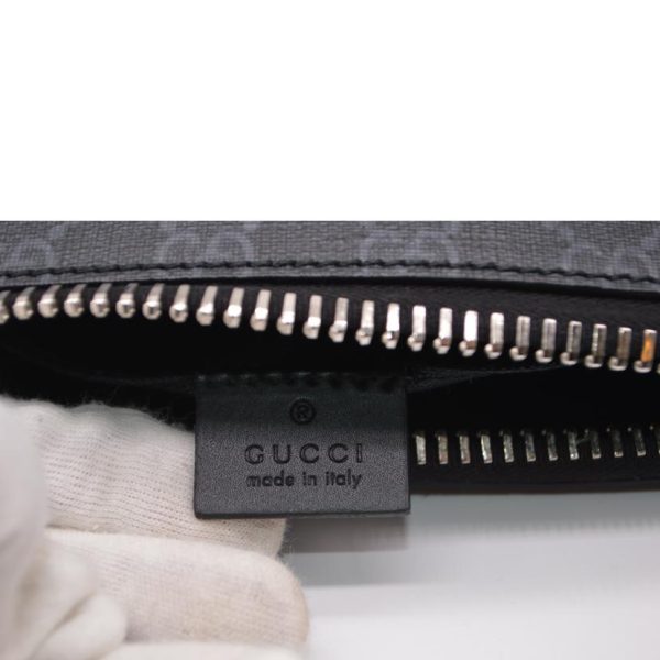 30519 7 Gucci Gg Supreme Small Messenger Bag Black